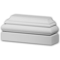 Pilaster Sockel 423201 Profhome Fassadenelement Pilaster Außenstuck Ionischer Stil weiß von PROFHOME DECOR