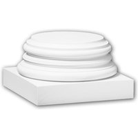 Vollsäulen Sockel profhome 113900 Säule Zierelement Zeitloses Klassisches Design weiß - weiß von PROFHOME DECOR
