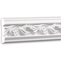 Profhome Decor - Wand- und Friesleiste profhome 151339 Stuckleiste Zierleiste Wandleiste Rokoko Barock Stil weiß 2 m von PROFHOME DECOR