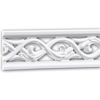 Profhome Decor - Wand- und Friesleiste profhome 151364 Stuckleiste Zierleiste Friesleiste Rokoko Barock Stil weiß 2 m von PROFHOME DECOR