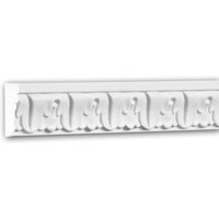 Wand- und Friesleiste profhome 151334F Stuckleiste Flexible Leiste Zierleiste Neo-Klassizismus-Stil weiß 2 m - weiß von PROFHOME DECOR