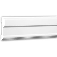 Profhome Decor - Wand- und Friesleiste profhome 151344 Stuckleiste Zierleiste Wandleiste Neo-Klassizismus-Stil weiß 2 m von PROFHOME DECOR