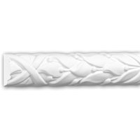 Wand- und Friesleiste profhome 151352F Stuckleiste Flexible Leiste Zierleiste Rokoko Barock Stil weiß 2 m - weiß von PROFHOME DECOR