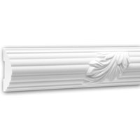 Profhome Decor - Wand- und Friesleiste profhome 151361 Stuckleiste Zierleiste Friesleiste Zeitloses Klassisches Design weiß 2 m von PROFHOME DECOR