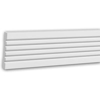 Profhome Decor - Wand- und Friesleiste profhome 151370 Stuckleiste Zierleiste Friesleiste Modernes Design weiß 2 m von PROFHOME DECOR