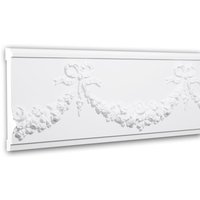 Wand- und Friesleiste profhome 151380 Stuckleiste Zierleiste Friesleiste Neo-Empire-Stil weiß 2 m von PROFHOME DECOR