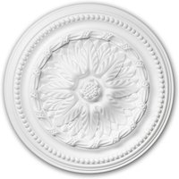 Rosette profhome 156007 Deckenelement Zierelement Neo-Empire-Stil weiß ø 40 cm - weiß von PROFHOME DECOR