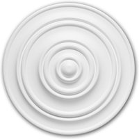 Rosette PROFHOME 156014 Zierelement Deckenelement Zeitloses Klassisches Design weiß Ø 34,0 cm von PROFHOME DECOR