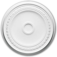 Profhome Decor - Rosette profhome 156031 Zierelement Deckenelement Zeitloses Klassisches Design weiß ø 61,5 cm von PROFHOME DECOR