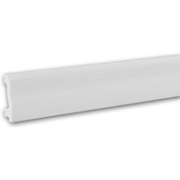 Profhome Decor - Sockelleiste Profhome 653801 Fußleiste Stuckleiste Zierleiste Zeitloses Klassisches Design weiß 2 m von PROFHOME DECOR
