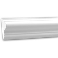 Wand- und Friesleiste profhome 151301 Stuckleiste Zierleiste Wandleiste Neo-Klassizismus-Stil weiß 2 m von PROFHOME DECOR