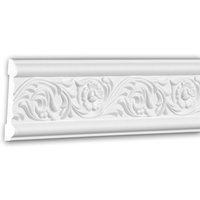 Wand- und Friesleiste profhome 151337 Stuckleiste Zierleiste Wandleiste Rokoko Barock Stil weiß 2 m von PROFHOME DECOR