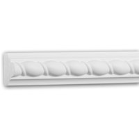 Wand- und Friesleiste PROFHOME 151353 Stuckleiste Zierleiste Wandleiste Neo-Empire-Stil weiß 2 m von PROFHOME DECOR