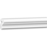 Wand- und Friesleiste PROFHOME 151401F Stuckleiste Flexible Leiste Zierleiste Neo-Klassizismus-Stil weiß 2 m von PROFHOME DECOR