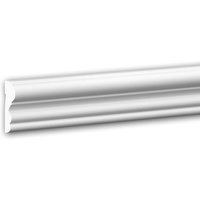 Profhome Decor - Wand- und Friesleiste profhome 651400 Stuckleiste Zierleiste stoßfest Friesleiste Zeitloses Klassisches Design weiß 2 m von PROFHOME DECOR