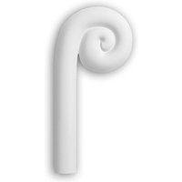 Profhome Decor - Zierelement links Profhome 162805 Dekorelement Stuck Ornament Stil Art déco weiß von PROFHOME DECOR