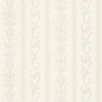 Barock Tapete Profhome 335471 Vliestapete leicht strukturiert mit Streifen matt creme grau silber 5,33 m2 von PROFHOME