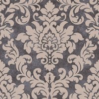 Profhome - Barock Tapete 372704 Vliestapete leicht strukturiert glitzernd schwarz silber beige 5,33 m2 Profhome - Barock Tapete 372704 Vliestapete leicht strukturiert glitzernd schwarz silber beige 5,33 m2 von PROFHOME