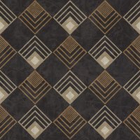 Exklusive Luxus Tapete Profhome 376822 Vliestapete leicht strukturiert mit abstraktem Muster matt anthrazit creme beige 5,33 m2 - anthrazit von PROFHOME
