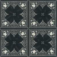 Exklusive Luxus Tapete Profhome 378452 Vliestapete leicht strukturiert mit Ornamenten glänzend schwarz weiß 5,33 m2 - schwarz von PROFHOME