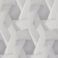 Profhome - 3D Tapete 387211 heißgeprägte Vliestapete glatt mit grafischem Muster matt grau weiß 5,33 m2 Profhome - 3D Tapete 387211 heißgeprägte Vliestapete glatt mit grafischem Muster matt grau weiß 5,33 m2 von PROFHOME