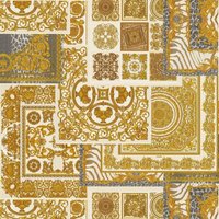 Profhome - Barock Tapete 370484 Vliestapete leicht strukturiert Design glänzend gold silber grau creme 7,035 m2 von PROFHOME