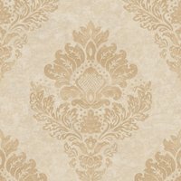 Barock Tapete Profhome 379013 Vliestapete leicht strukturiert mit Ornamenten matt gold beige 5,33 m2 - gold von PROFHOME