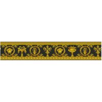 Profhome - Exklusive Luxus Tapete 343051 Bordüre leicht strukturiert im Barock-Stil matt gold gelb schwarz 0,45 m2 Profhome - Exklusive Luxus Tapete 343051 Bordüre leicht strukturiert im Barock-Stil matt gold gelb schwarz 0,45 m2 von PROFHOME