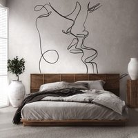 Profhome - Fototapete 382841 heißgeprägte Vliestapete glatt mit grafischem Muster matt grau schwarz 3,71 m x 2,8 m von PROFHOME