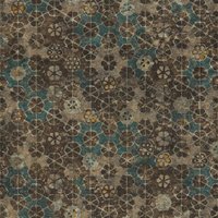 Profhome - Grafik Tapete 373911 Vliestapete leicht strukturiert mit Kachelmuster glänzend braun grün 5,33 m2 Profhome - Grafik Tapete 373911 Vliestapete leicht strukturiert mit Kachelmuster glänzend braun grün 5,33 m2 von PROFHOME