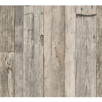 Profhome - Holz Tapete 959312 Vliestapete glatt in Holzoptik matt grau weiß beige 5,33 m2 Profhome - Holz Tapete 959312 Vliestapete glatt in Holzoptik matt grau weiß beige 5,33 m2 von PROFHOME