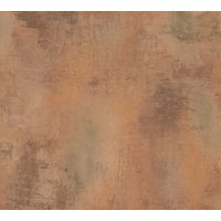 Spachtel Putz Tapete Profhome 953913 Vliestapete glatt mit abstraktem Muster matt braun orange grau 5,33 m2 - braun von PROFHOME