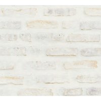 Stein Kacheln Tapete Profhome 374221 Vliestapete glatt in Steinoptik matt weiß grau rot 5,33 m2 Stein Kacheln Tapete Profhome 374221 Vliestapete glatt in Steinoptik matt weiß grau rot 5,33 m2 von PROFHOME