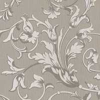 Profhome - Textiloptik Tapete 956336 Textiltapete strukturiert mit Blumen-Muster matt grau beige 5,33 m2 Profhome - Textiloptik Tapete 956336 Textiltapete strukturiert mit Blumen-Muster matt grau beige 5,33 m2 von PROFHOME