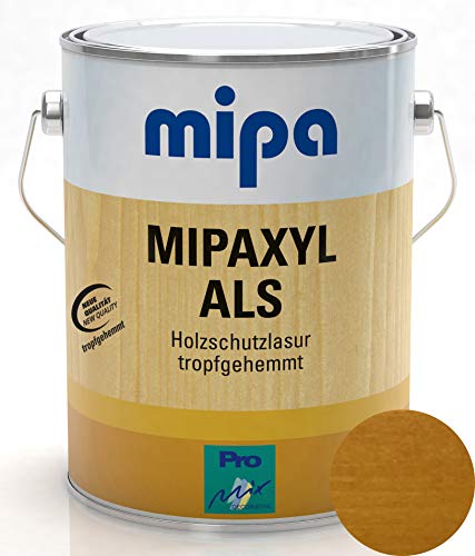 Holzlasur mittelschichtig Mipaxyl ALS Langzeitschutz 2,5l im Wunsch Holzfarbton (Birke) von PROFI