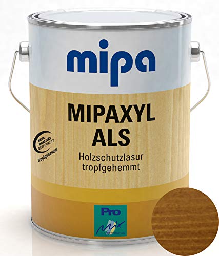 Holzlasur mittelschichtig Mipaxyl ALS Langzeitschutz 2,5l im Wunsch Holzfarbton (Eiche hell) von PROFI