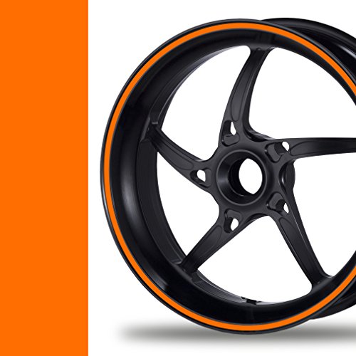 NEW! Felgenrandaufkleber Classic Style Auto Motorrad Felgenaufkleber (5mm, pastellorange) von PROFILETEC.COM