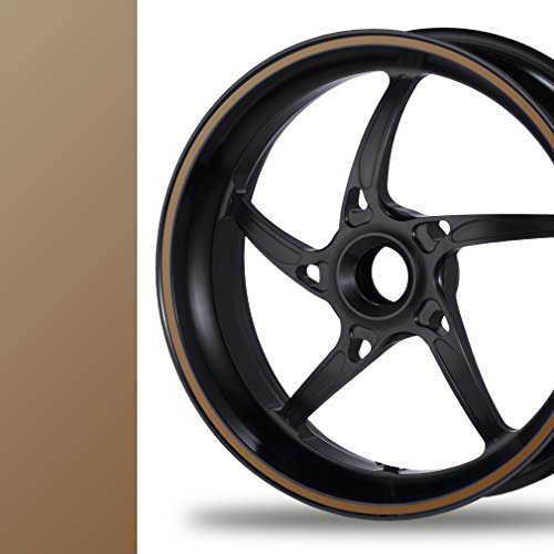 NEW! Felgenrandaufkleber Classic Style Auto Motorrad Felgenaufkleber (9mm, kupfer-metallic) von PROFILETEC.COM