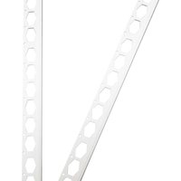 Pvc Abschlussprofil, Abschlussleiste, Kantenschutz 2,5m Weiß, Putzschienen aus hart pvc, für Innen- & Außenputz - 25 x 4mm - Weiß von PROFILEXXL