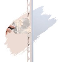 Profilexxl - pvc Abschlussprofil, Abschlussleiste, Kantenschutz 2,5m Weiß, Putzschienen aus hart pvc, für Innen- & Außenputz - 25 x 6mm von PROFILEXXL