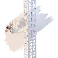 Pvc Eckwinkel, Eckprofil, Kantenschutz 2,5m, Putzschienen aus hart pvc, für Innen- & Außenputz - Weiß, 40 x 40 x 6mm von PROFILEXXL