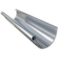 Profils De France - Zinkdachrinne in 4 Metern mit Klammer und 18er Spurkranz in D.25 von PROFILS DE FRANCE