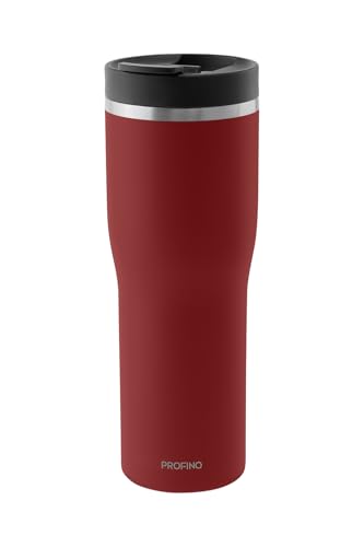 PROFINO Barista Thermo To Go Becher 0,5 L | Burgund | Auslaufsicher dank Doppellock-System | BPA-frei | Spülmaschinengeeignet | Edelstahl Thermobecher Kaffee to go hält 4h warm & 8h kalt PROFINO Barista Thermo To Go Becher 0,5 L | Burgund | Auslaufsicher dank Doppellock-System | BPA-frei | Spülmaschinengeeignet | Edelstahl Thermobecher Kaffee to go hält 4h warm & 8h kalt von PROFINO