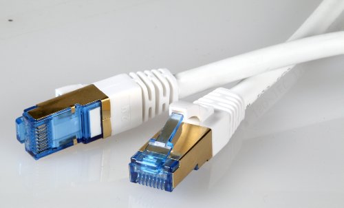 Patchkabel 1,0m 1m CAT.6a CAT6a Patchleitung mit CAT7 Rohkabel 10GigaBit Netzwerk LAN DSL TV Kabel, weiss, weiß, S/FTP, LSZH Halogenfrei mit vergoldeten Steckern, inklusive Meßprotokoll, für 10/100/1000/10000 Base-T Ethernet Netzwerke, Switch, Router, Modem, Patchfeld , Fernseher, Patchpanel und andere Geräte mit RJ45 Anschluß Patchkabel 1,0m 1m CAT.6a CAT6a Patchleitung mit CAT7 Rohkabel 10GigaBit Netzwerk LAN DSL TV Kabel, weiss, weiß, S/FTP, LSZH Halogenfrei mit vergoldeten Steckern, inklusive Meßprotokoll, für 10/100/1000/10000 Base-T Ethernet Netzwerke, Switch, Router, Modem, Patchfeld , Fernseher, Patchpanel und andere Geräte mit RJ45 Anschluß von PROFIPATCH.COM