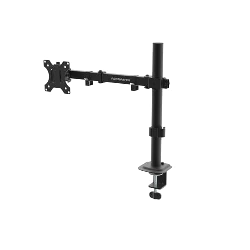 ProfiPatch Monitor Halterung 1 Monitor, arm für VESA 75x75,100x100 Schwenkbar und Neigbar 10-32 Zoll Feste Montage bis 10kg schwarz von PROFIPATCH.COM