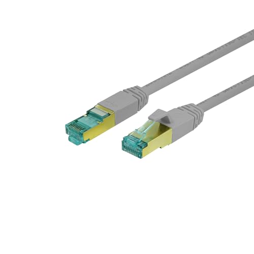 ProfiPatch Netzwerkkabel Cat8 S/FTP RJ45 LAN Kabel LSZH Premium Ethernet Patchkabel 40GB 2000MHz grau 5m Switch Router Gaming Patchpanel von PROFIPATCH.COM