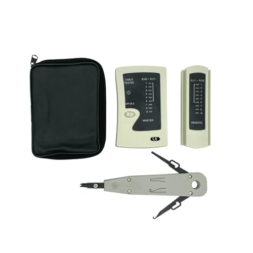 ProfiPatch Netzwerktester Kabeltester + Auflegewerkzeug LSA-Anlegewerkzeug Set ProfiPatch Netzwerktester Kabeltester + Auflegewerkzeug LSA-Anlegewerkzeug Set von PROFIPATCH.COM