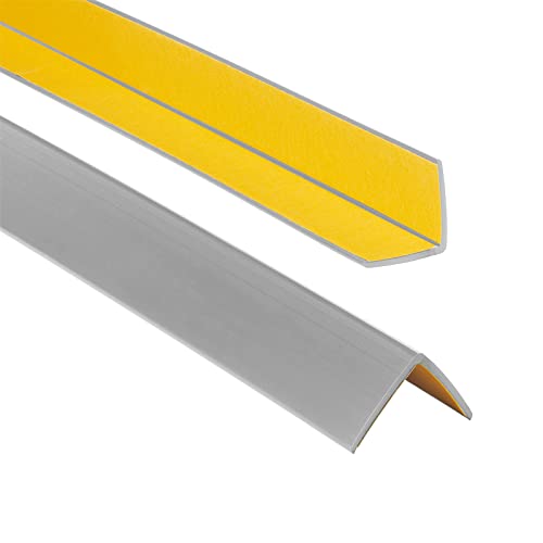 ProfiPVC Winkelprofil 30x30mm, 70cm - Kunststoffwinkel aus PVC-Gummi - selbstklebend Kantenschutzprofil, elastischer Kantenschutz - Eckschutzprofil, einfache Montage - Grau ProfiPVC Winkelprofil 30x30mm, 70cm - Kunststoffwinkel aus PVC-Gummi - selbstklebend Kantenschutzprofil, elastischer Kantenschutz - Eckschutzprofil, einfache Montage - Grau von ProfiPVC