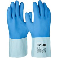 Super Blue Latex-Chemikalienschutzhandschuh Gr. 11 von PROFIT