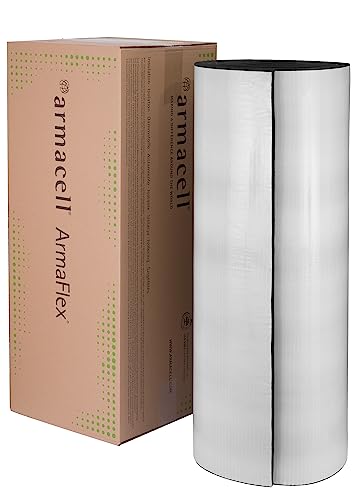 Armacell Armaflex 6mm-32mm selbstklebend/nicht selbstklebend Dämmmatten Dämmung Isolierung Kautschuk (Selbstklebend, 25mm - 4m x 1m) von PROFIVENT.DE